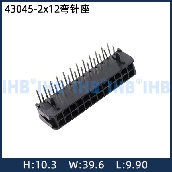 43045-2x12 (24P) Header Pin Bengkok